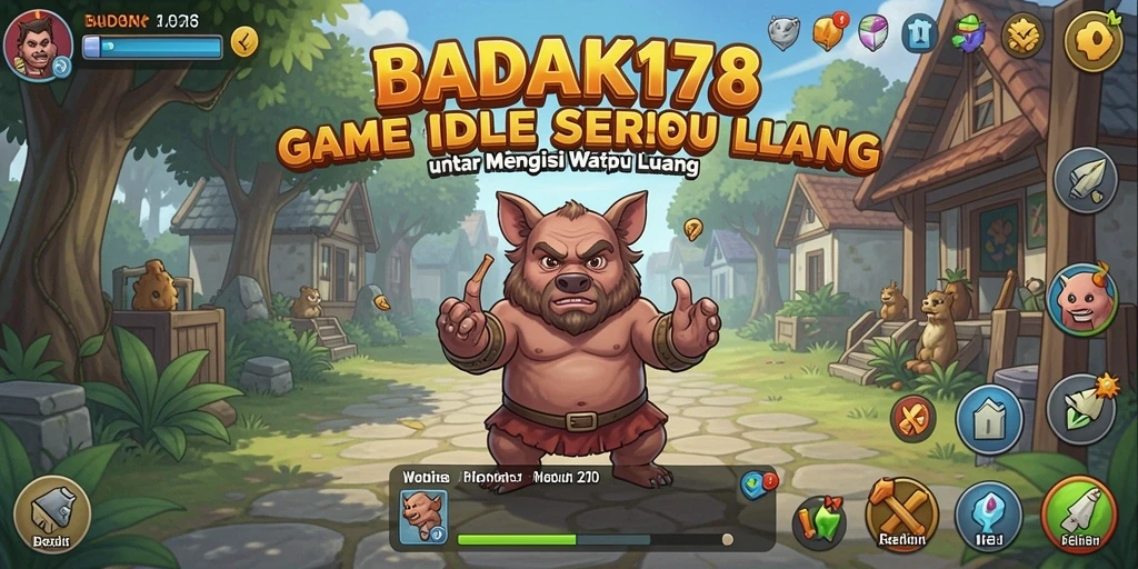 Tampilan menarik dari gameplay Idle BADAK178 yang seru dan menyenangkan.