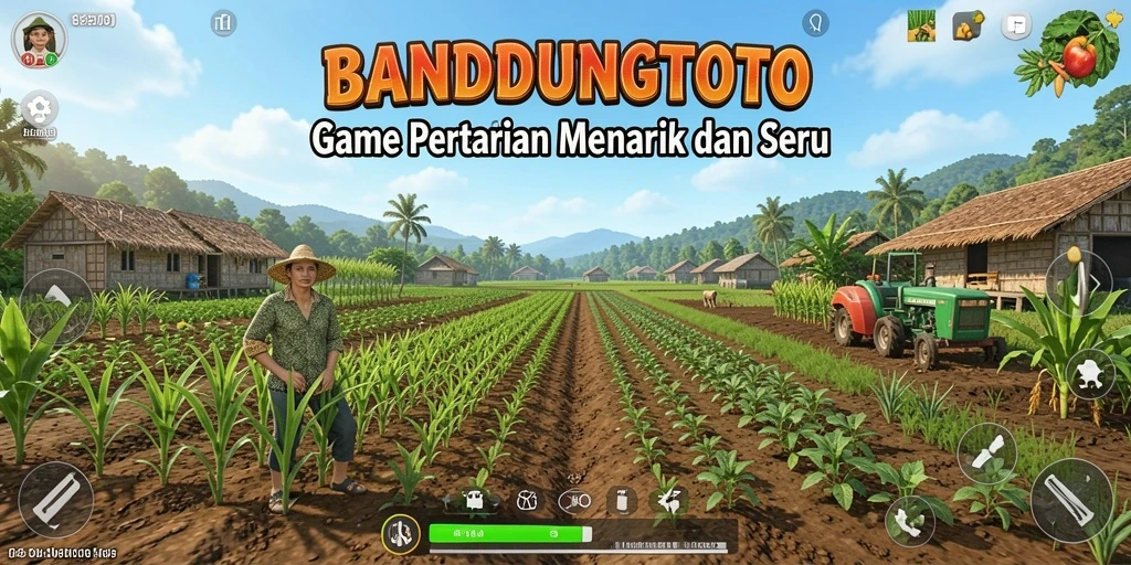 Tampilan gameplay menarik dalam BANDUNGTOTO saat bertani.