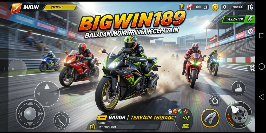 Gameplay seru dan kompetitif di BIGWIN189 dengan balapan motor.