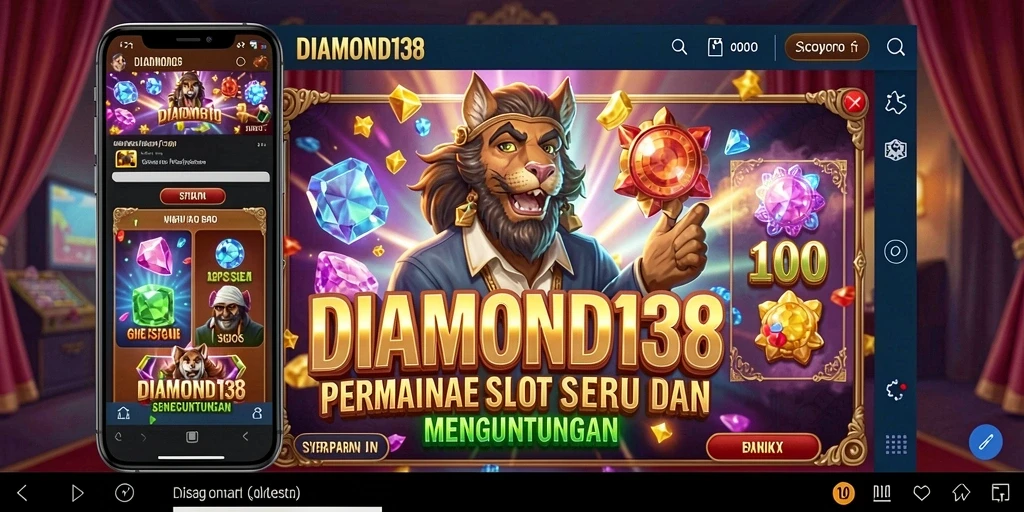 Screenshot gameplay DIAMOND138 menampilkan gulungan slot yang menarik.