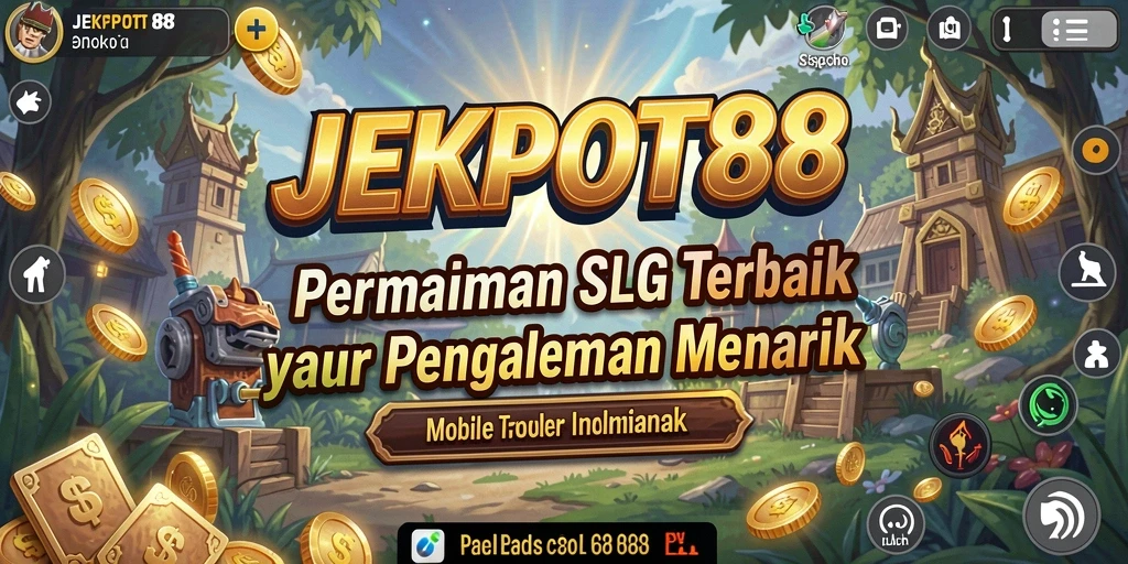 Screenshot utama JEKPOT88 menampilkan gameplay SLG yang mendebarkan.