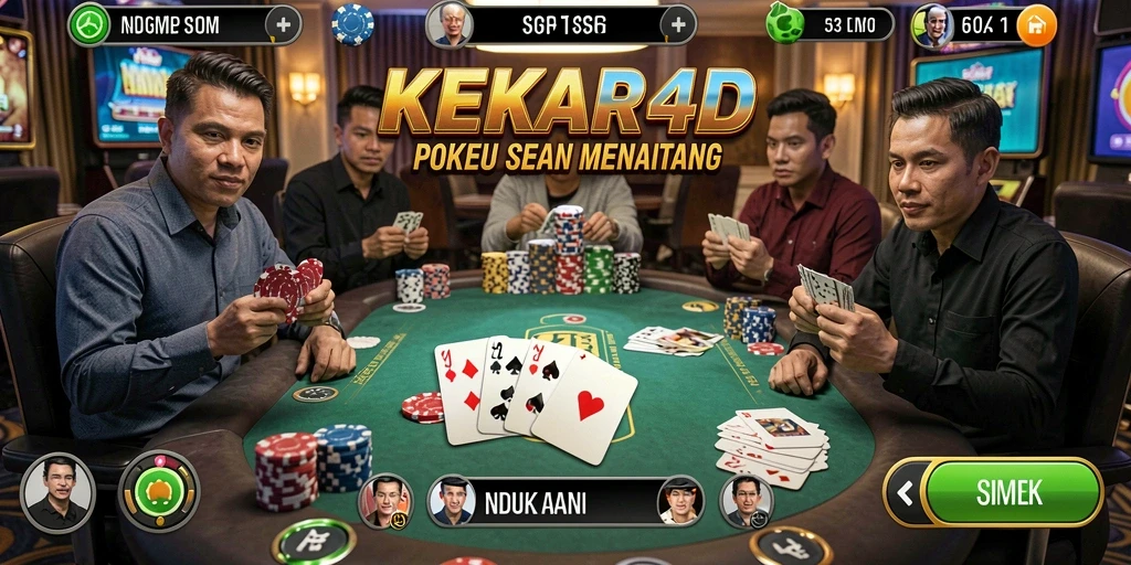 Gameplay seru dan interaktif dari KEKAR4D di dunia poker.