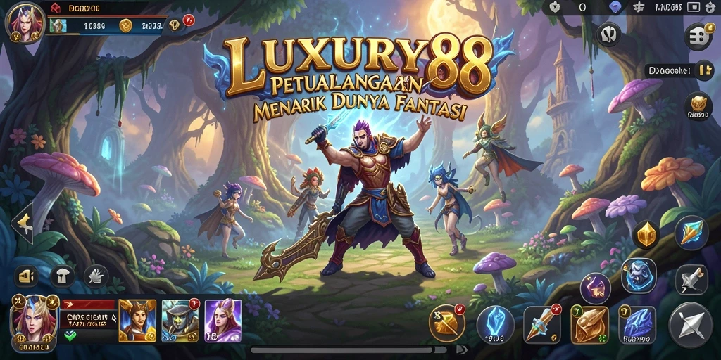 Tampilan gameplay LUXURY88 yang menakjubkan dan seru.