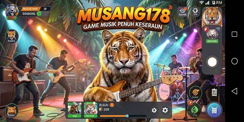 Gameplay menarik dalam MUSANG178 yang penuh lagu-lagu seru.