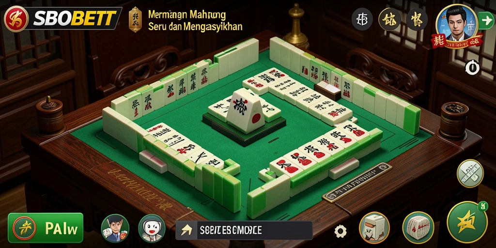 Tampilan gameplay SBOBET yang seru dalam menjelajahi Mahjong.