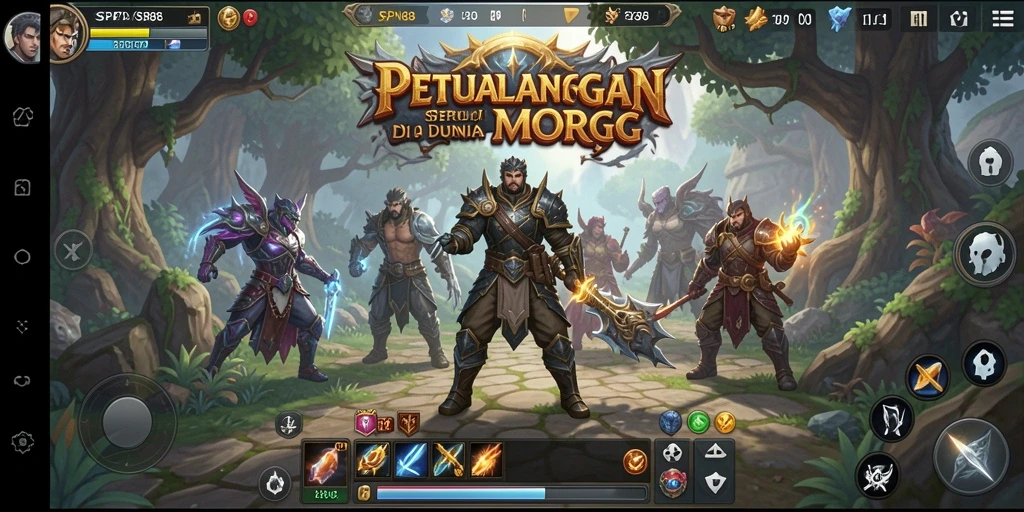 Tangkapan layar SPN88 menampilkan aksi pertempuran hebat di dunia MMORPG.